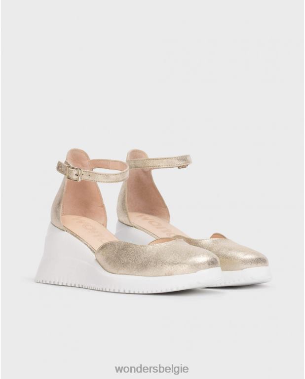 platina schoenen 6X06D11 platina gouden fenix sandaal vrouwen Wonders