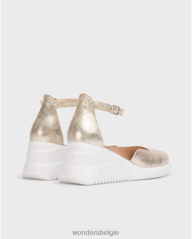 platina schoenen 6X06D11 platina gouden fenix sandaal vrouwen Wonders