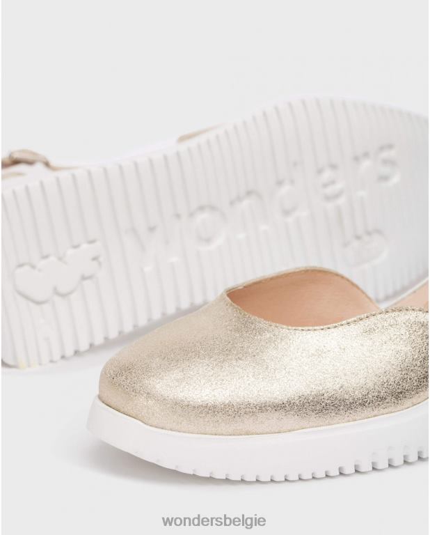 platina schoenen 6X06D11 platina gouden fenix sandaal vrouwen Wonders