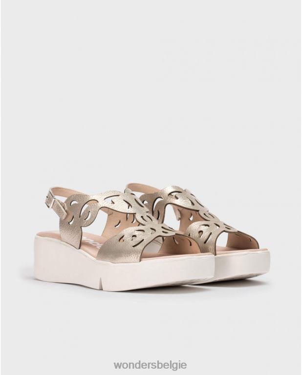 platina schoenen 6X06D261 platina platina afro-sandaal vrouwen Wonders