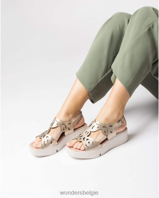 platina schoenen 6X06D261 platina platina afro-sandaal vrouwen Wonders