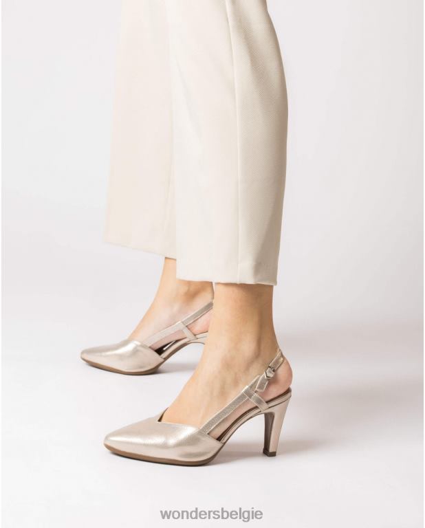 platina schoenen 6X06D57 platina gouden lexi schoen vrouwen Wonders