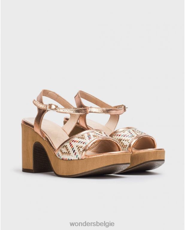 ram schoenen 6X06D56 rame veelkleurige etnia sandaal vrouwen Wonders