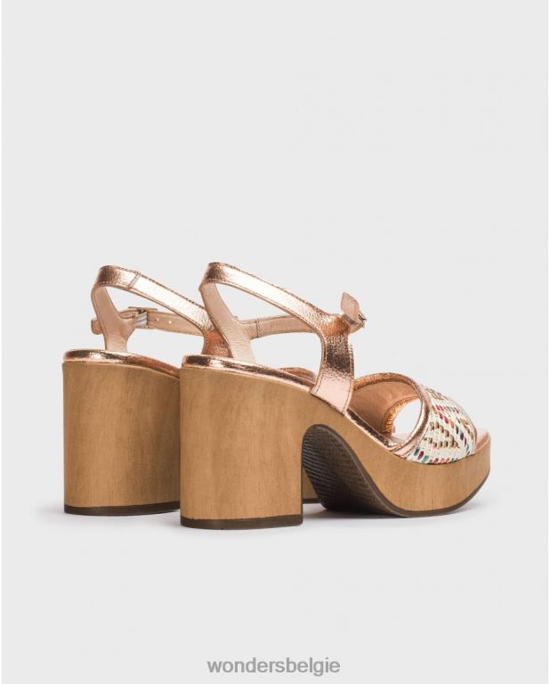 ram schoenen 6X06D56 rame veelkleurige etnia sandaal vrouwen Wonders