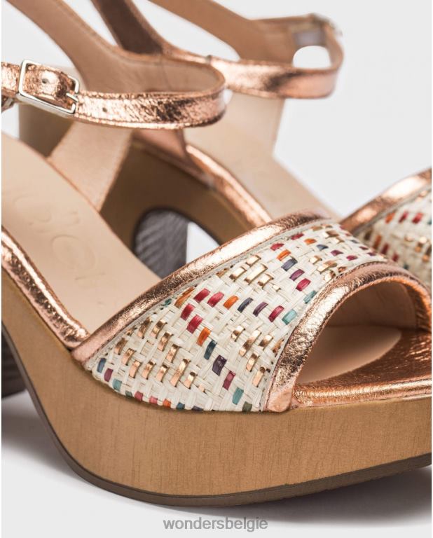 ram schoenen 6X06D56 rame veelkleurige etnia sandaal vrouwen Wonders