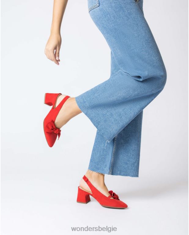 rojo schoenen 6X06D137 rojo zwarte lexi schoen vrouwen Wonders