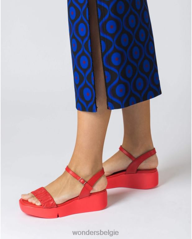 rojo schoenen 6X06D313 rojo rode boza sandaal vrouwen Wonders
