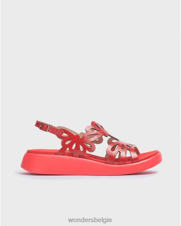 rojo schoenen 6X06D40 rojo rode margarita sandaal vrouwen Wonders
