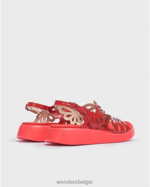 rojo schoenen 6X06D40 rojo rode margarita sandaal vrouwen Wonders