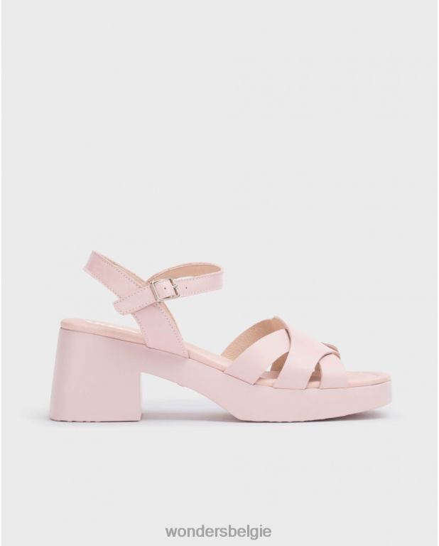 roos schoenen 6X06D164 rosa roze georgina sandaal vrouwen Wonders