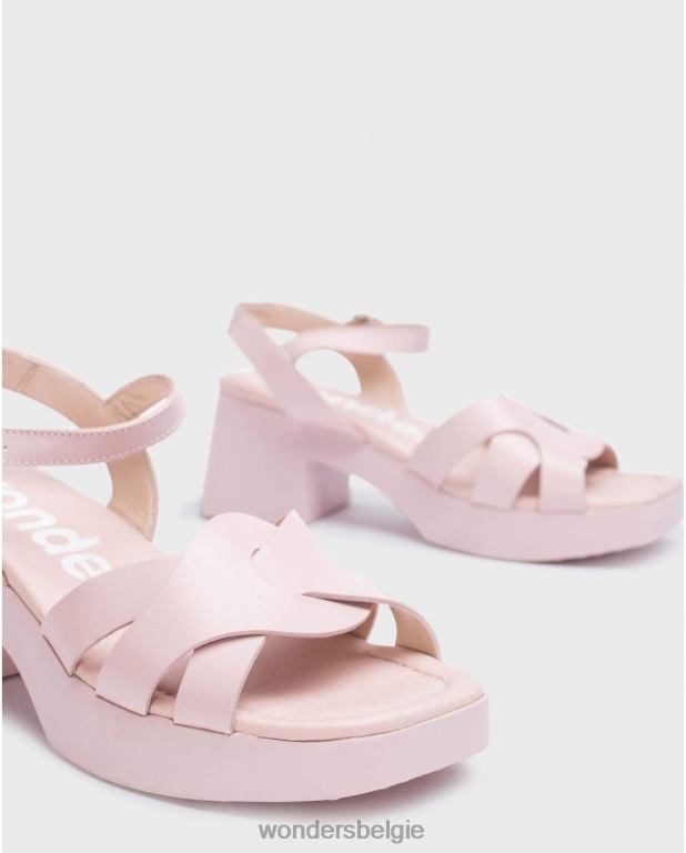 roos schoenen 6X06D164 rosa roze georgina sandaal vrouwen Wonders