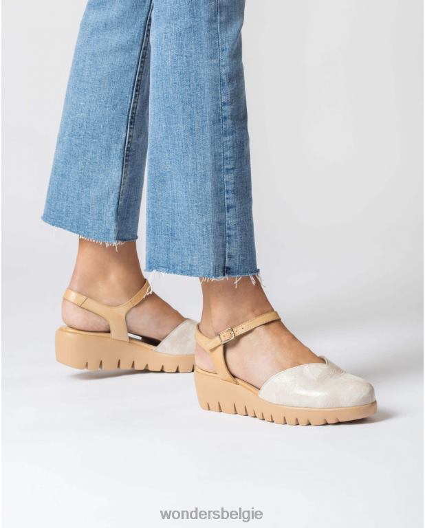 taupe/zand schoenen 6X06D279 taupe/zandkleurige caravaca tie-dye sandaal vrouwen Wonders