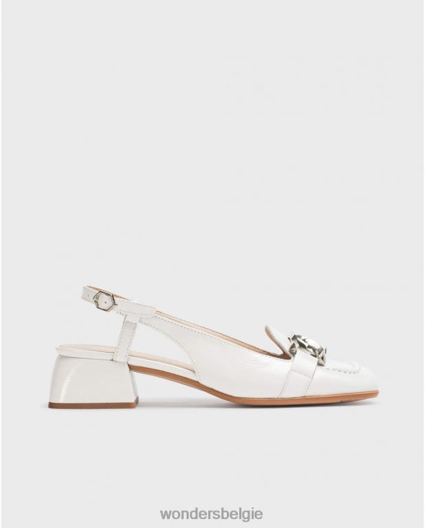 uit schoenen 6X06D103 gebroken witte maxine sandaal vrouwen Wonders