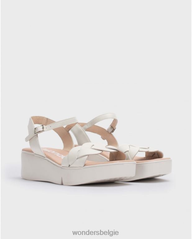 uit schoenen 6X06D190 gebroken witte dita sandaal vrouwen Wonders