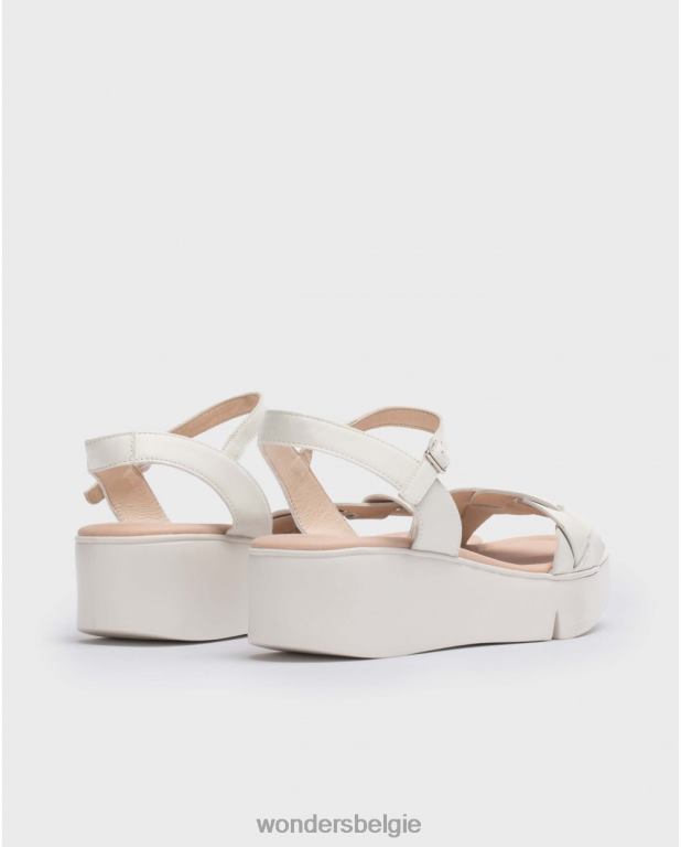 uit schoenen 6X06D190 gebroken witte dita sandaal vrouwen Wonders