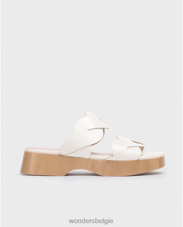 uit schoenen 6X06D209 gebroken witte Maui sandaal vrouwen Wonders