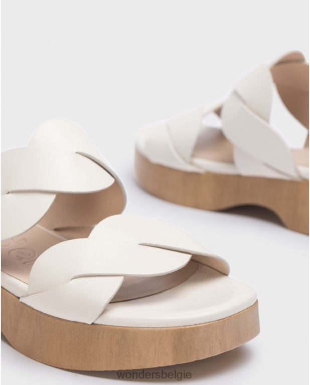 uit schoenen 6X06D209 gebroken witte Maui sandaal vrouwen Wonders