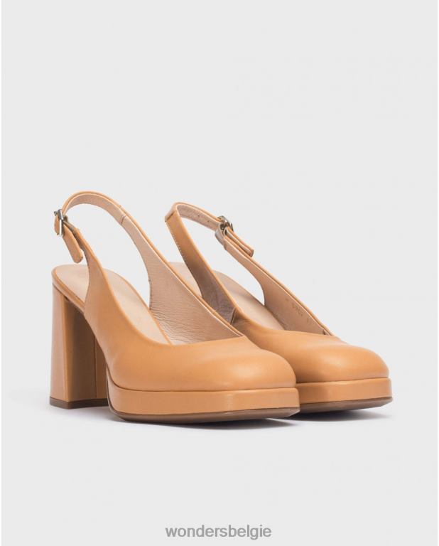 zand schoenen 6X06D107 zand zwarte lexi schoen vrouwen Wonders