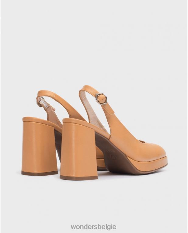 zand schoenen 6X06D107 zand zwarte lexi schoen vrouwen Wonders