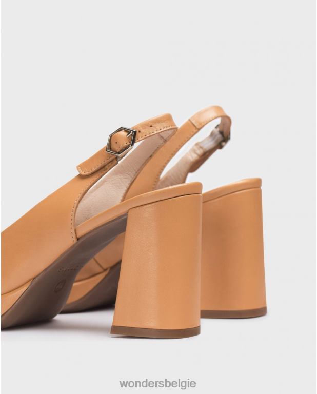 zand schoenen 6X06D107 zand zwarte lexi schoen vrouwen Wonders