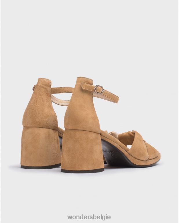 zand schoenen 6X06D110 zandbruine cali sandaal vrouwen Wonders