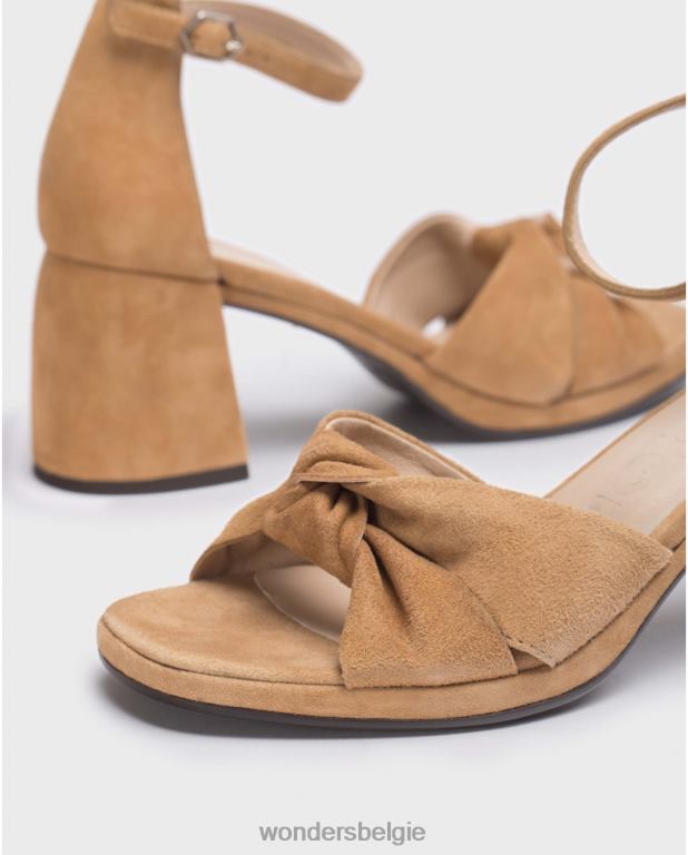 zand schoenen 6X06D110 zandbruine cali sandaal vrouwen Wonders