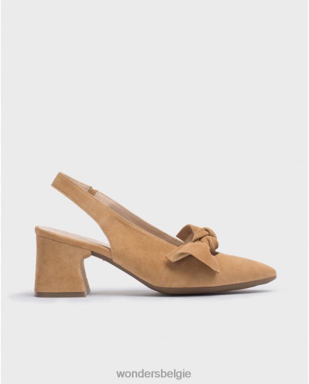 zand schoenen 6X06D138 zandbruine lexi schoen vrouwen Wonders