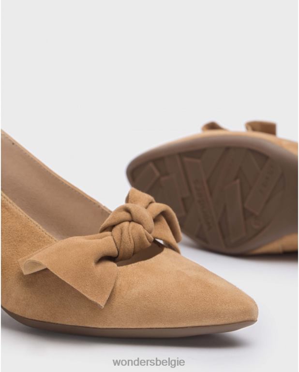 zand schoenen 6X06D138 zandbruine lexi schoen vrouwen Wonders