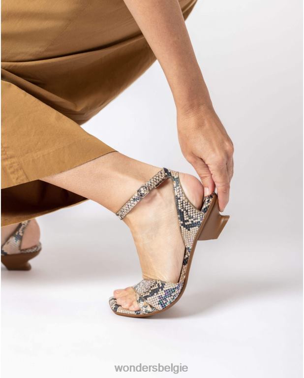 zand schoenen 6X06D265 sand snake mamy sandaal vrouwen Wonders