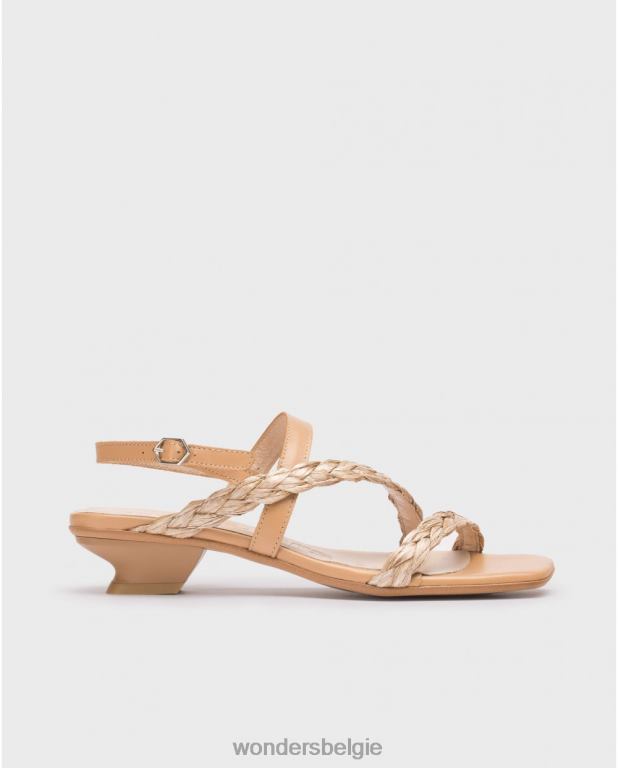 zand schoenen 6X06D29 zandbeige sol sandaal vrouwen Wonders