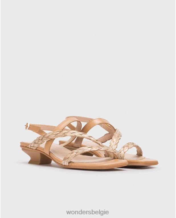 zand schoenen 6X06D29 zandbeige sol sandaal vrouwen Wonders