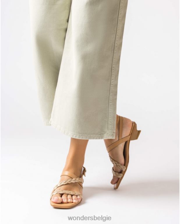 zand schoenen 6X06D29 zandbeige sol sandaal vrouwen Wonders