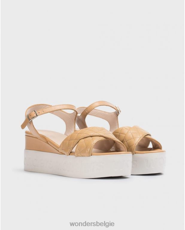 zand schoenen 6X06D405 zandpop sandaal vrouwen Wonders