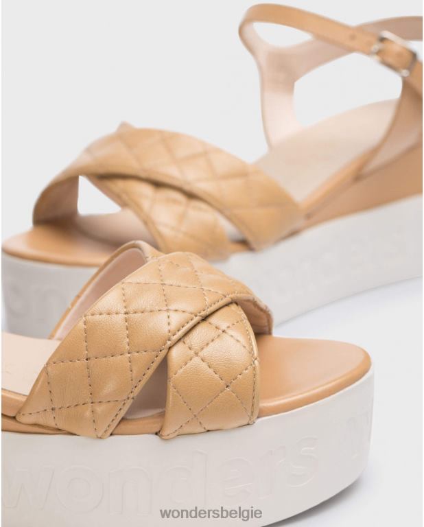 zand schoenen 6X06D405 zandpop sandaal vrouwen Wonders