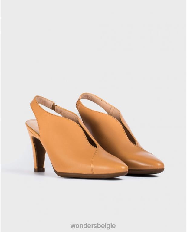 zand schoenen 6X06D435 sand v cut pumps vrouwen Wonders