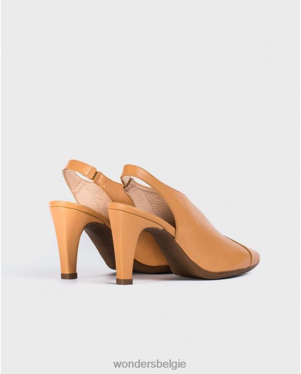 zand schoenen 6X06D435 sand v cut pumps vrouwen Wonders