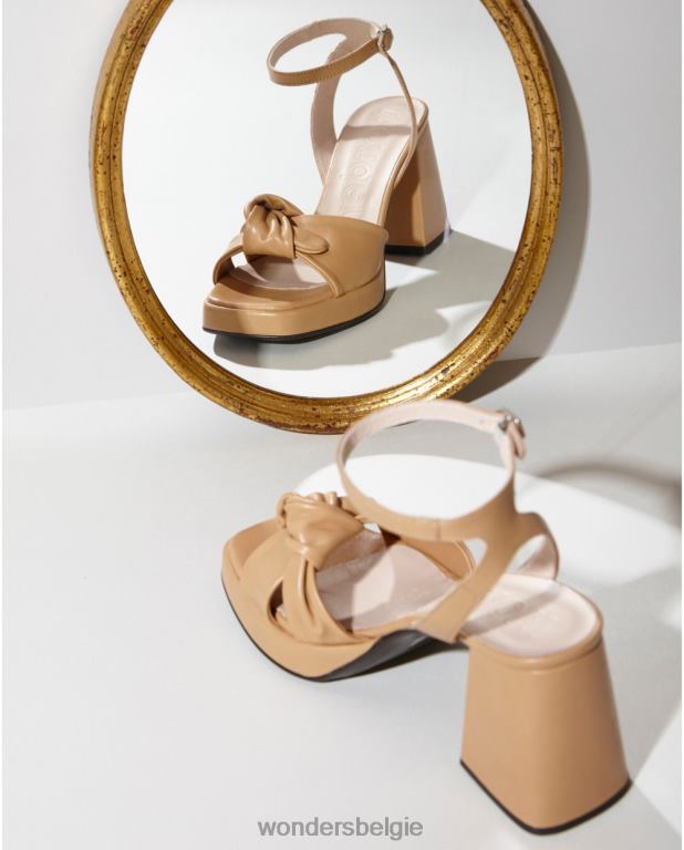 zand schoenen 6X06D73 zand zwarte lexi sandaal vrouwen Wonders