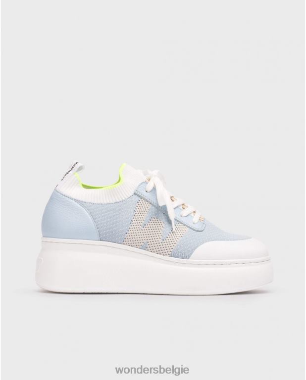 blauw schoenen 6X06D94 blauwe a-2635 vrouwen Wonders