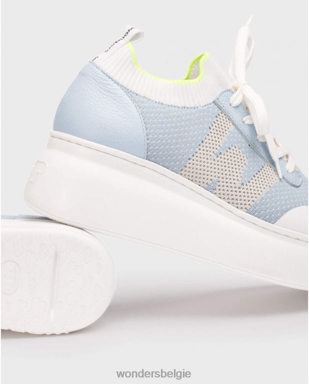 blauw schoenen 6X06D94 blauwe a-2635 vrouwen Wonders