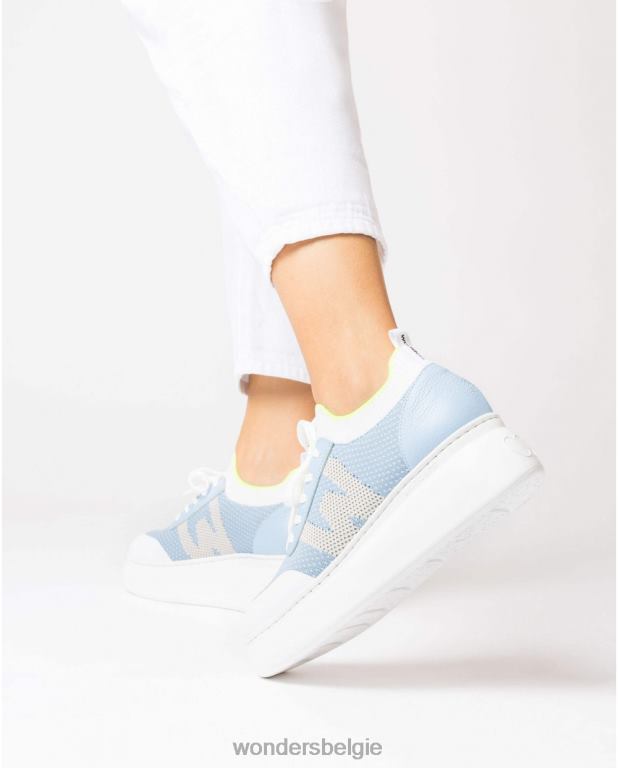 blauw schoenen 6X06D94 blauwe a-2635 vrouwen Wonders