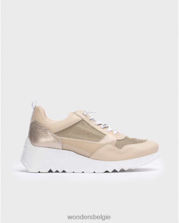 natuurlijk/zijn schoenen 6X06D131 naturel/be beige suki sneaker vrouwen Wonders