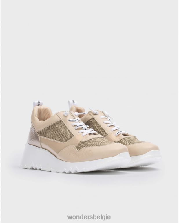 natuurlijk/zijn schoenen 6X06D131 naturel/be beige suki sneaker vrouwen Wonders