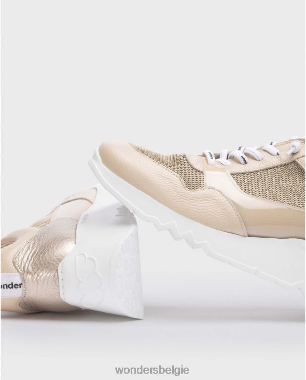 natuurlijk/zijn schoenen 6X06D131 naturel/be beige suki sneaker vrouwen Wonders
