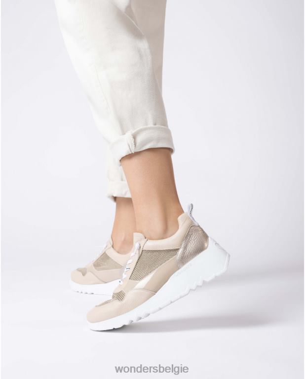 natuurlijk/zijn schoenen 6X06D131 naturel/be beige suki sneaker vrouwen Wonders