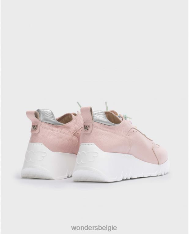 ro/mv schoenen 6X06D173 ros/pl roze-zilver mint sneaker vrouwen Wonders