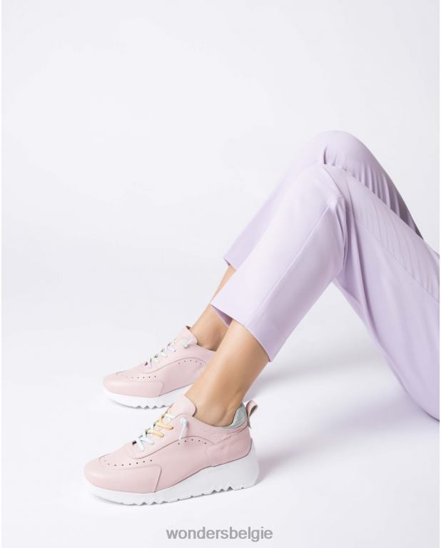 ro/mv schoenen 6X06D173 ros/pl roze-zilver mint sneaker vrouwen Wonders