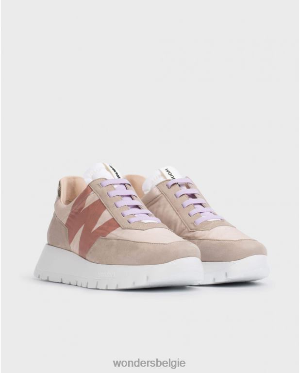 taupe/blank schoenen 6X06D249 taupe/blanco bruine odisei sneaker vrouwen Wonders