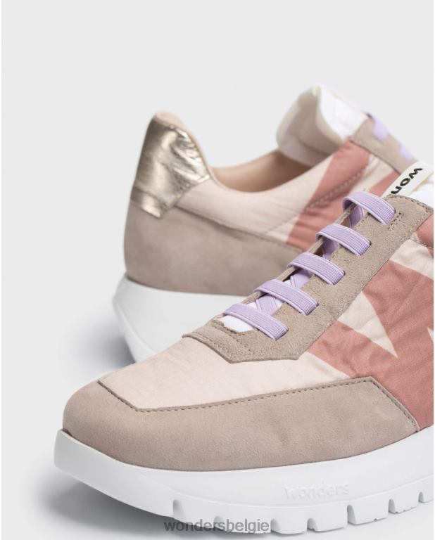 taupe/blank schoenen 6X06D249 taupe/blanco bruine odisei sneaker vrouwen Wonders