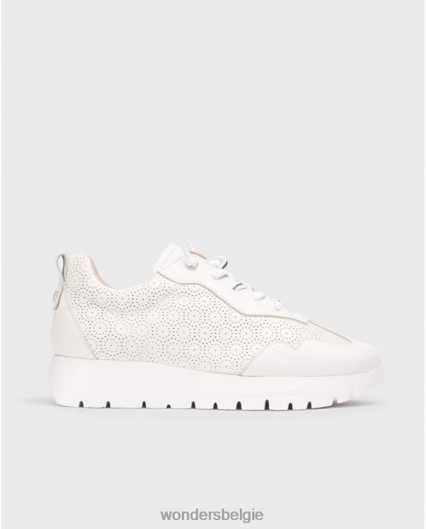 uit schoenen 6X06D155 gebroken witte ster sneaker vrouwen Wonders