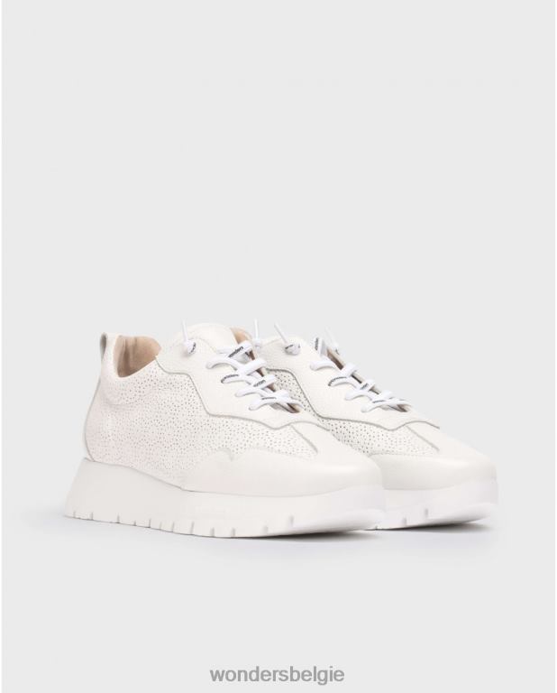 uit schoenen 6X06D155 gebroken witte ster sneaker vrouwen Wonders